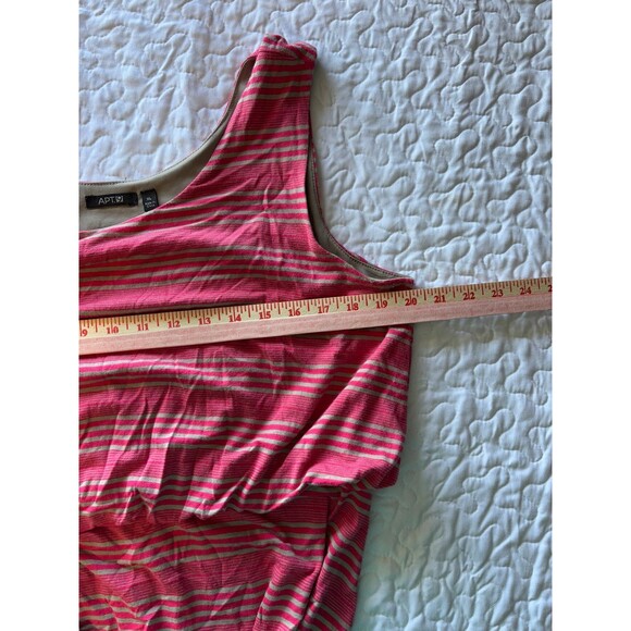 Apt 9 Pink Striped Long Flowy Sleeveless Maxi Dress size xl - Picture 5 of 7